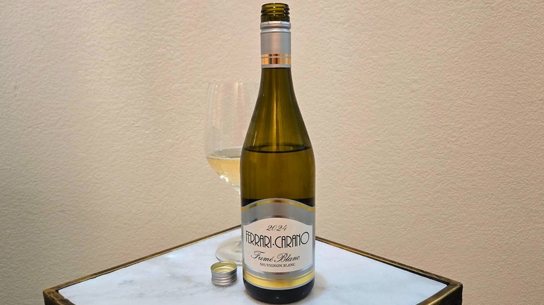 Ferrari-Carano Fume Blanc and glass