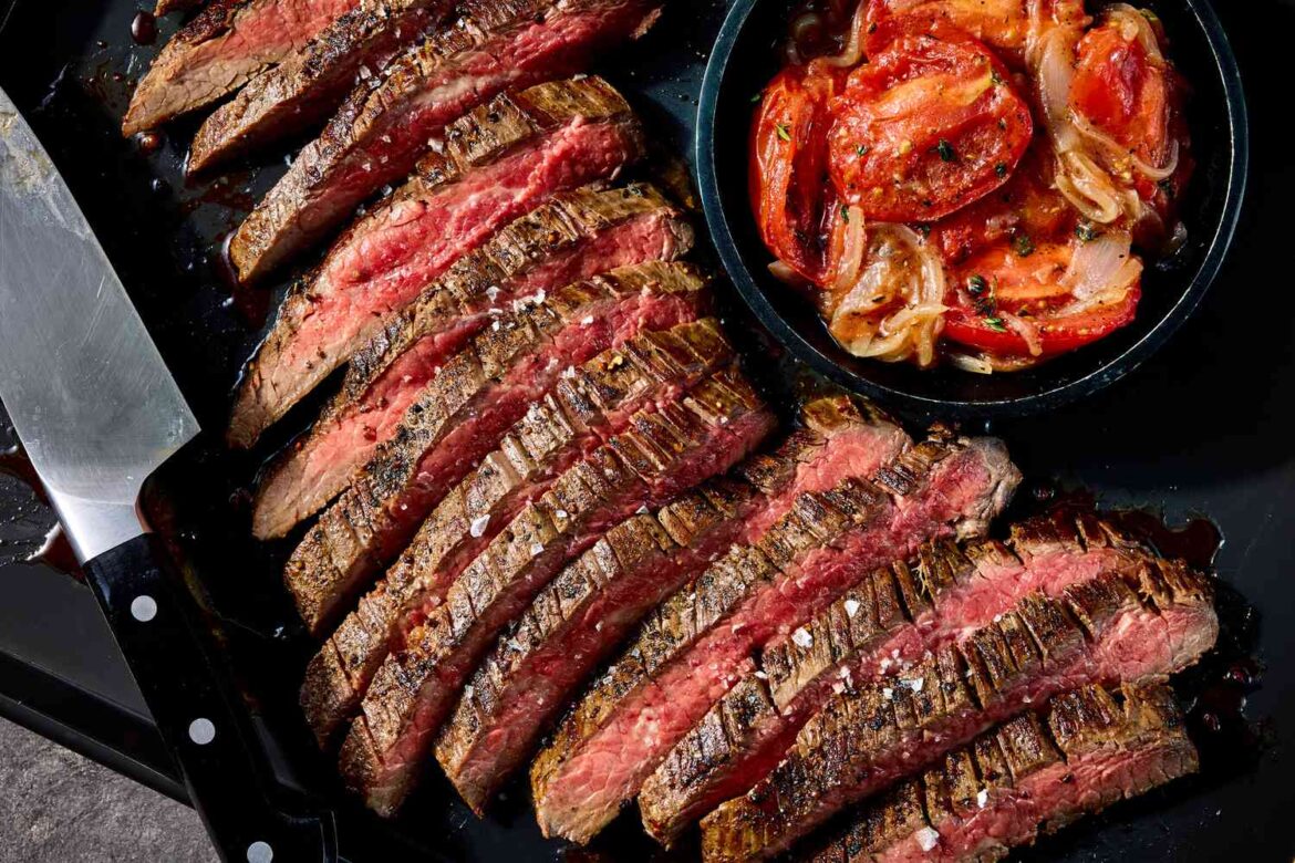Flank Steak with Garlic and Ginger Recipe