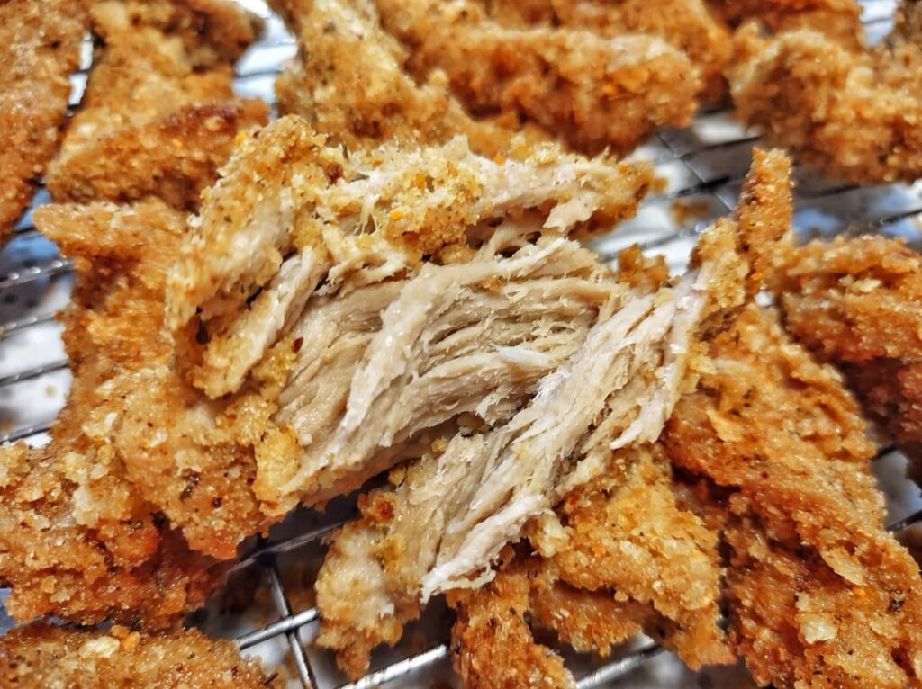 Homemade seitan chicken tenders 😋