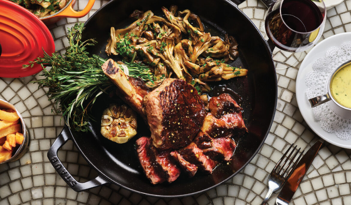 Daniel Boulud’s Le Gratin Still Serves Fancy Dishes Like Côte De Boeuf (pictured) But In A More Laidback Environment