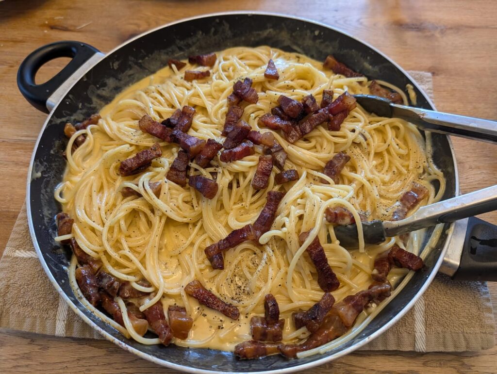 [Homemade] Spaghetti carbonara