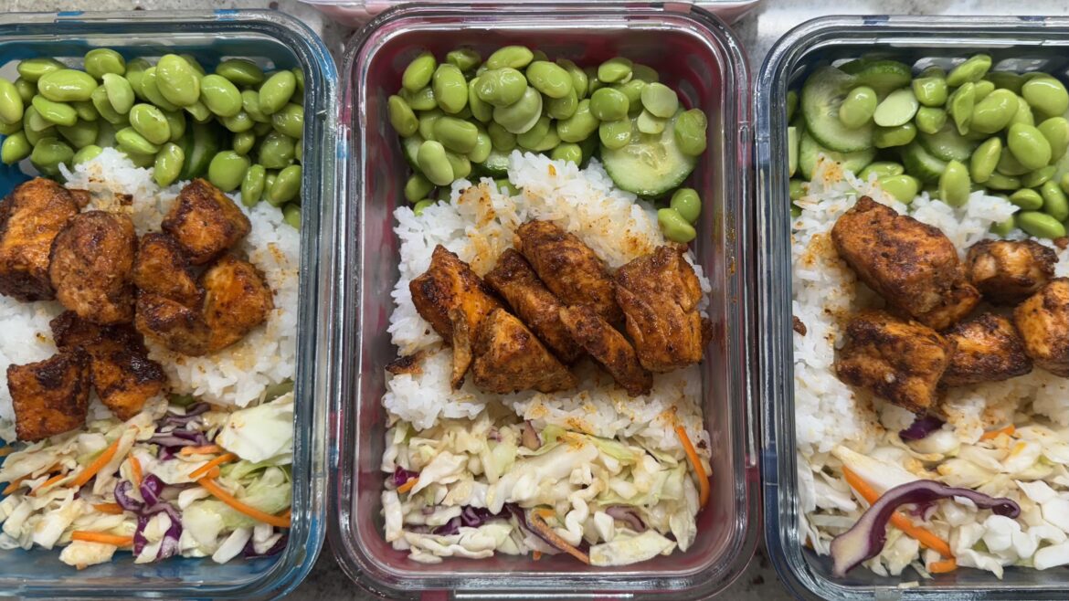 my first-ever meal prep 😳