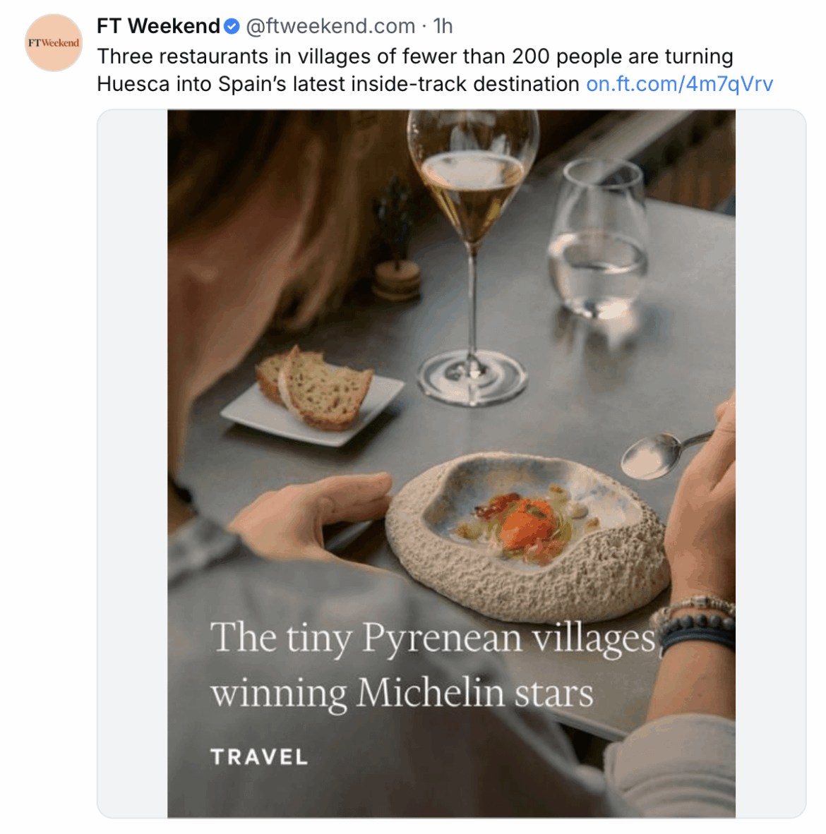 got a Michelin star but not a plate