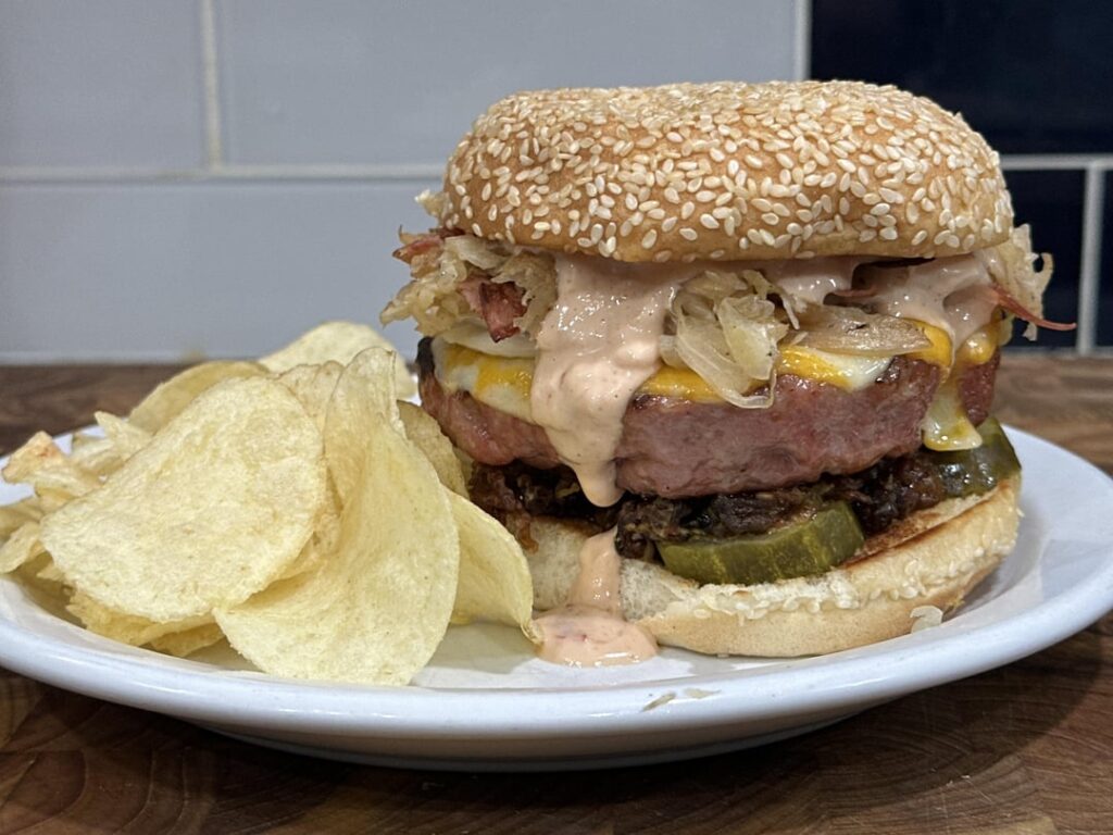 people are saying by brat burger looks nasty