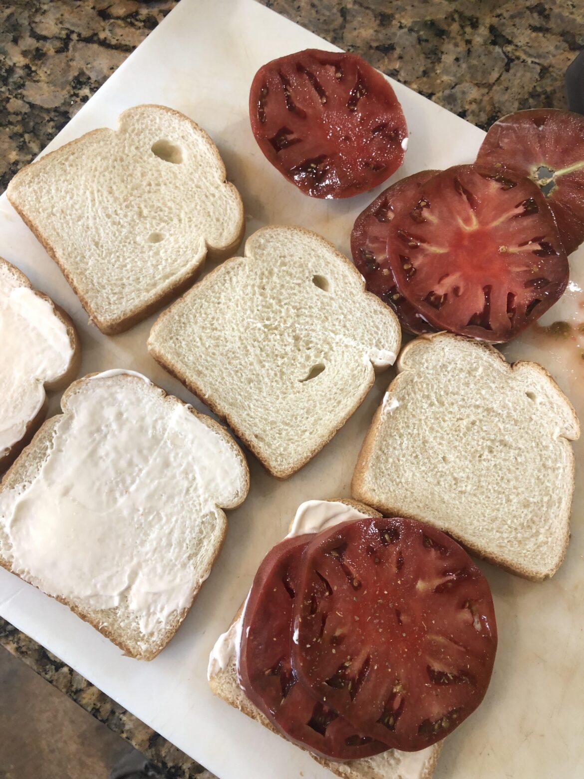 I love a big, fancy sandwich, but sometimes with a perfect Cherokee Purple I go classic