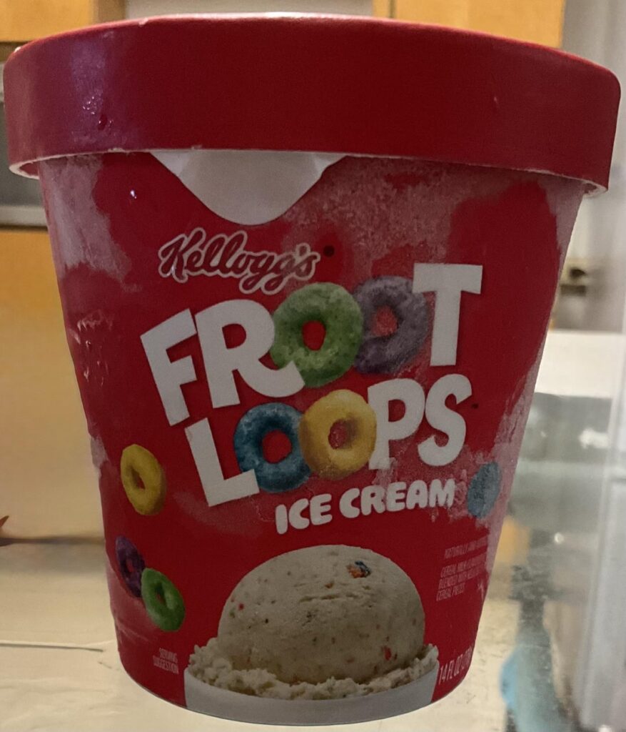 Trying my favorite cereal in ice cream form: Kellogg’s Fruit Loops Ice Cream