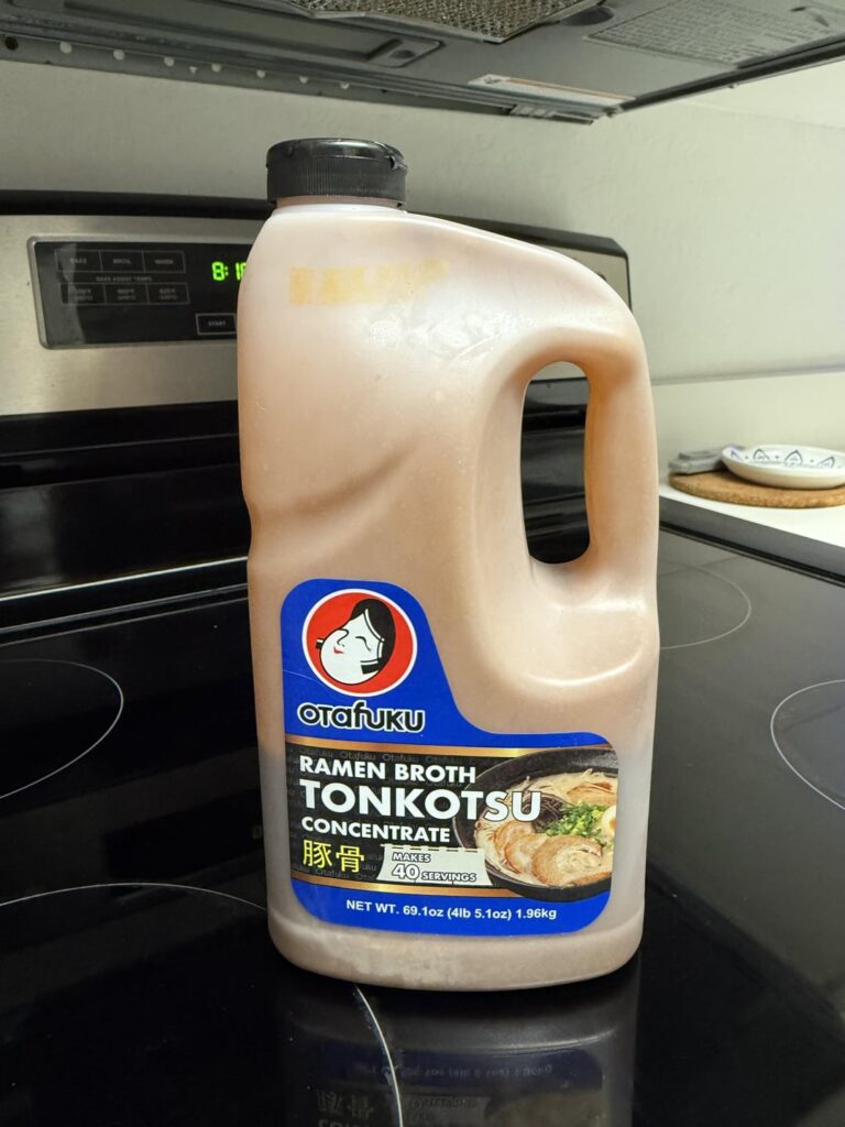 Ramen concentrate doesn’t freeze