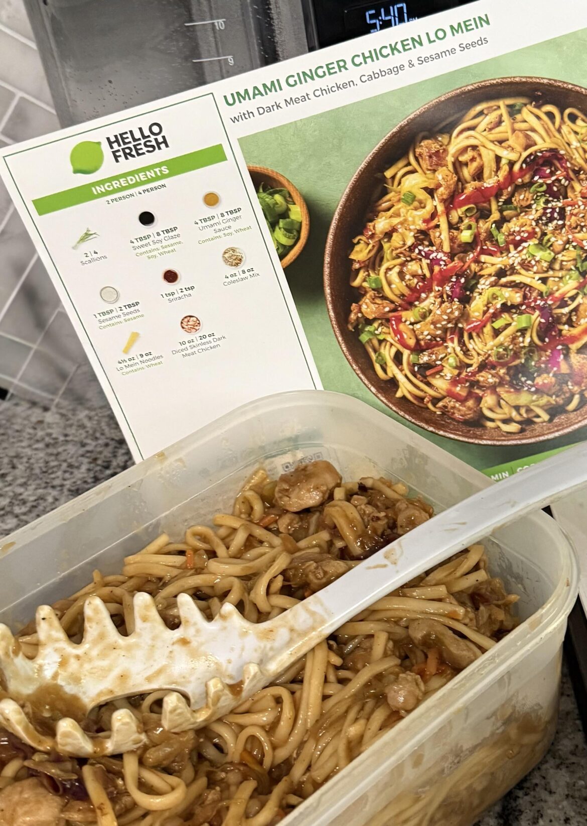 Umami Ginger Chicken Lo Mein