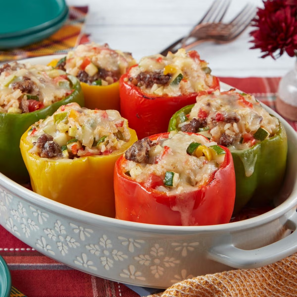 ground lamb recipes stuffed bell peppers