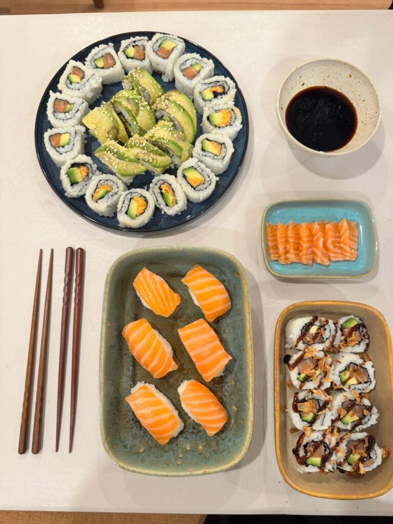 First try making sushi with the wife