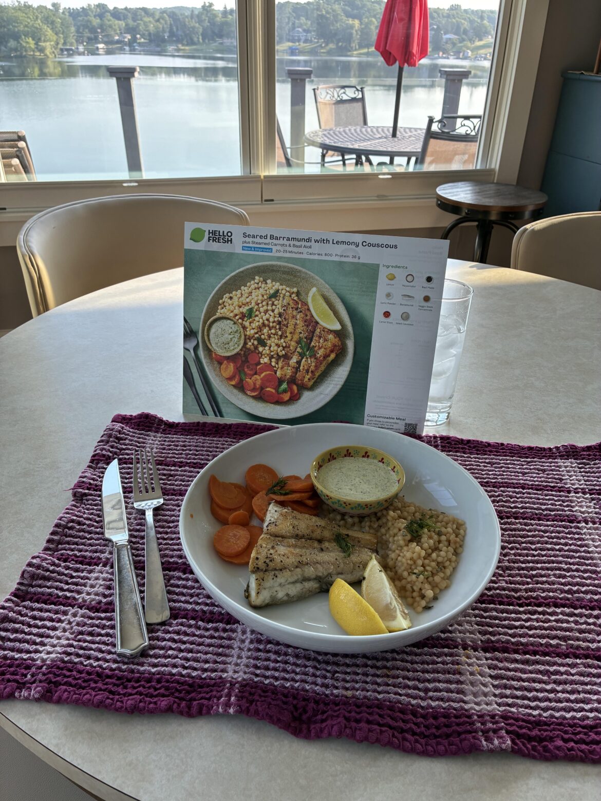 Sear Barramundi with Lemony Couscous