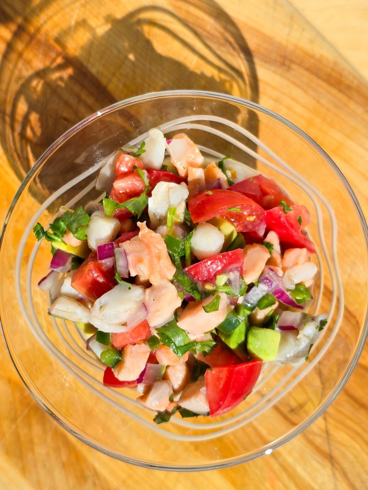 Mixed seafood ceviche