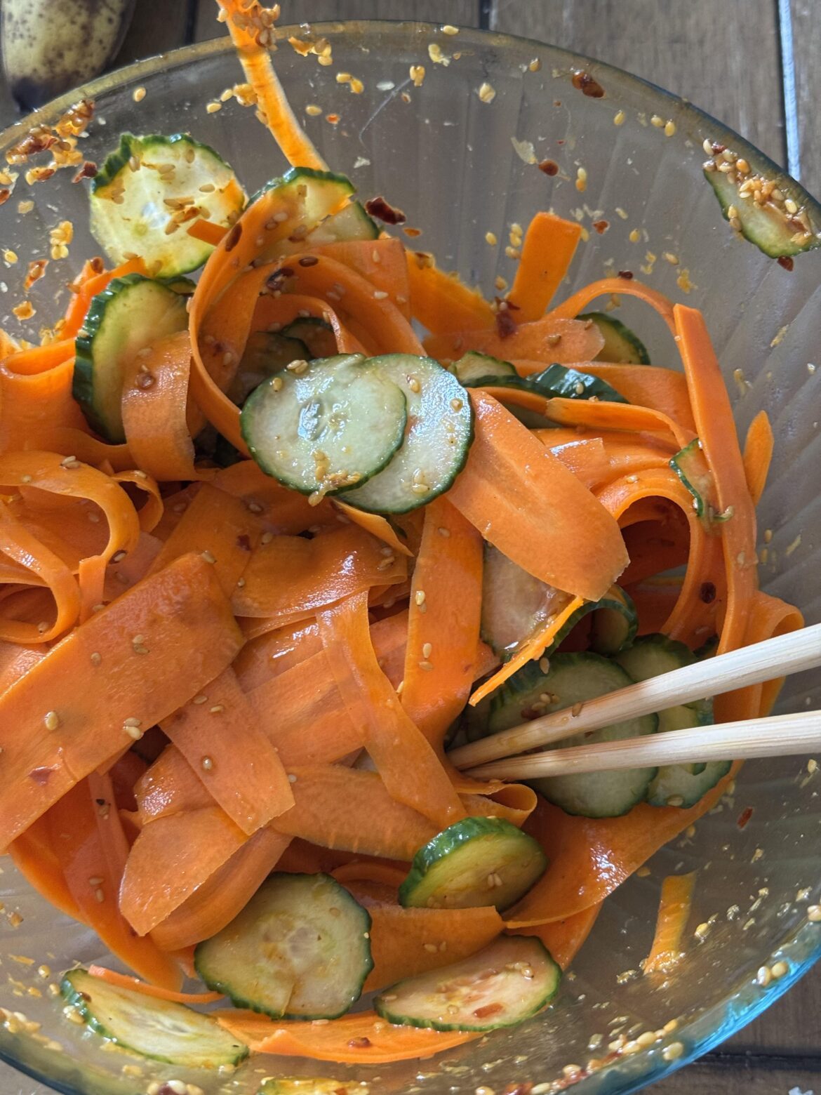 my current carrot ribbon salad addiction