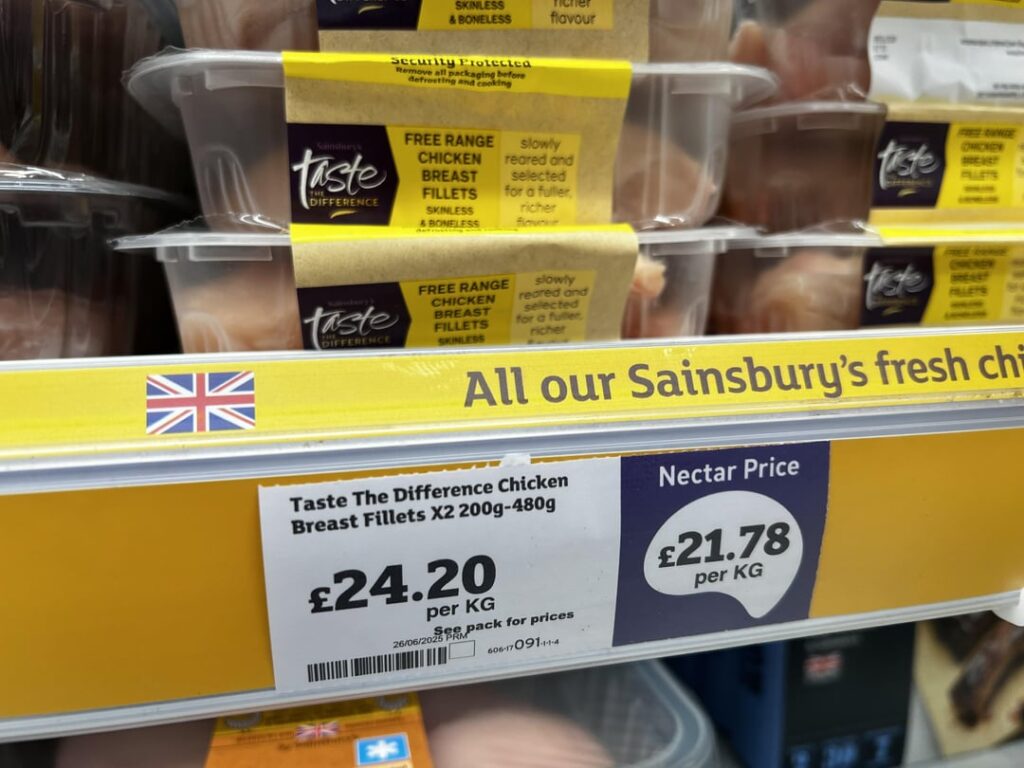 Found a labelling/pricing error (I hope) in Sainsbury’s yesterday - £40 for two chicken breasts!