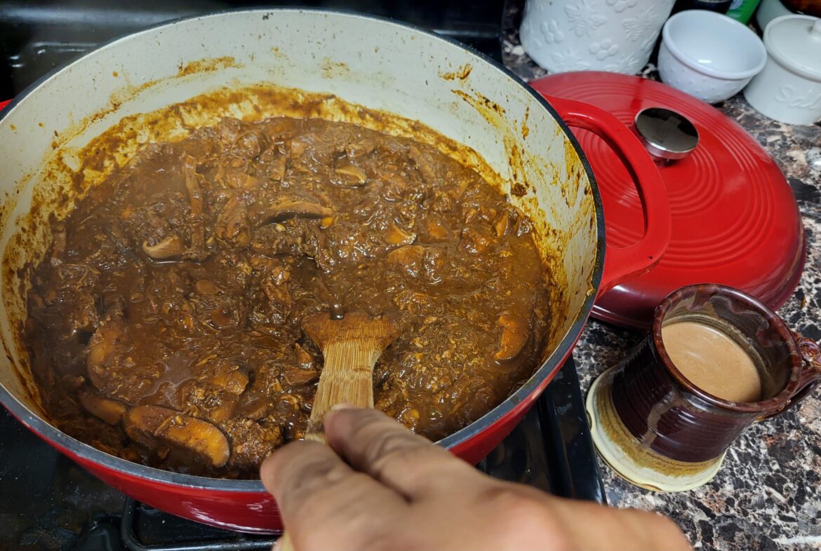 Puerco en Chile Pasilla..