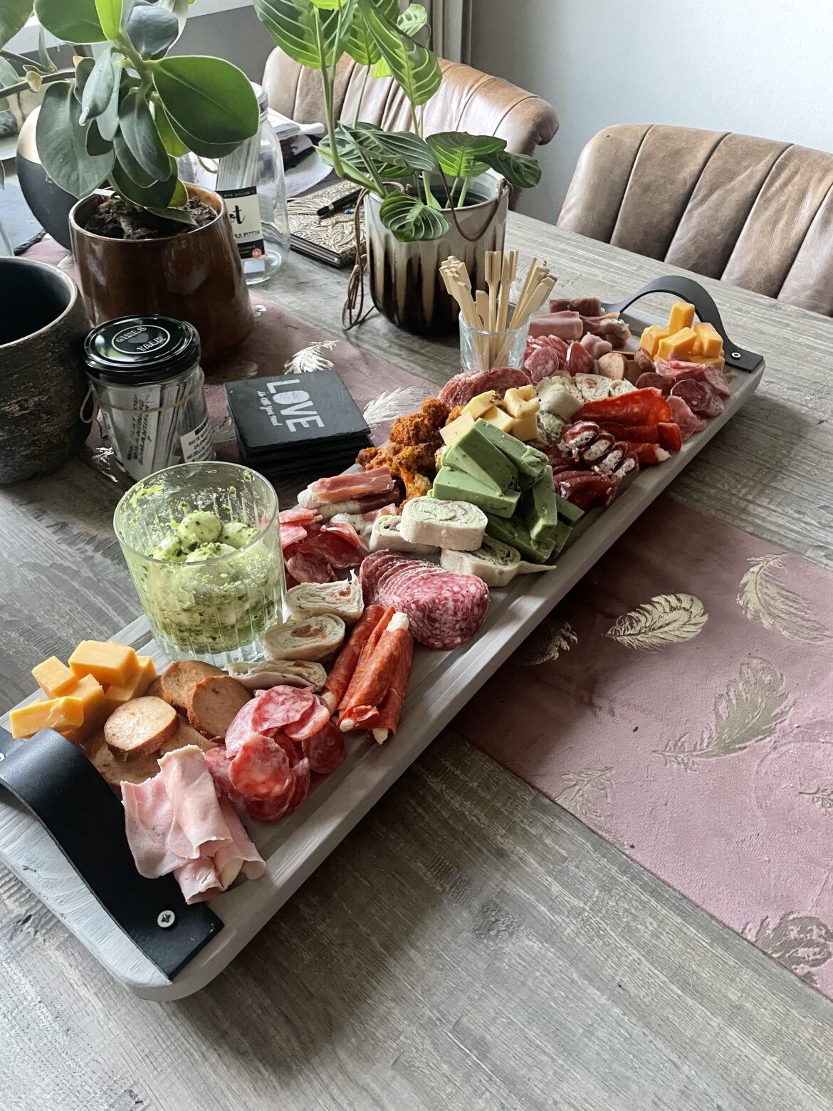 Girl dinner for game night