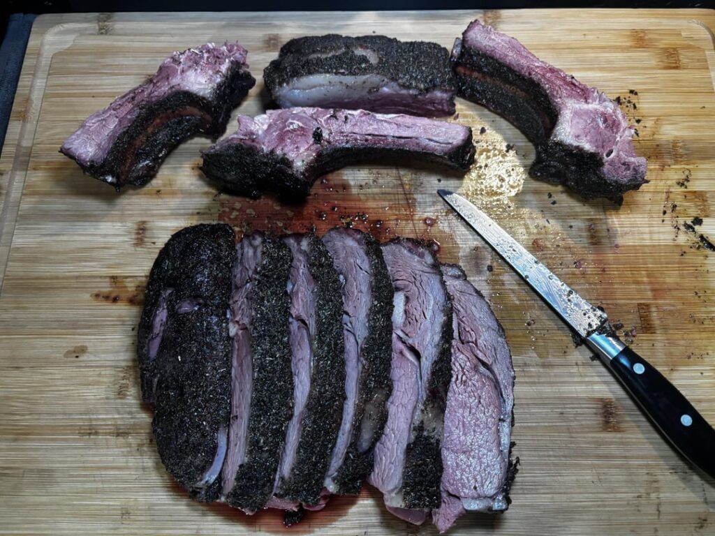 Smoked up a little Rib Roast last night! Smoked up a little Rib Roast last night!