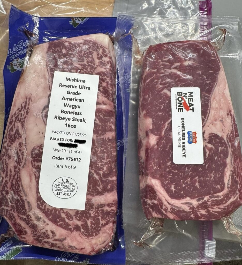 Ribeye Steak Comparison