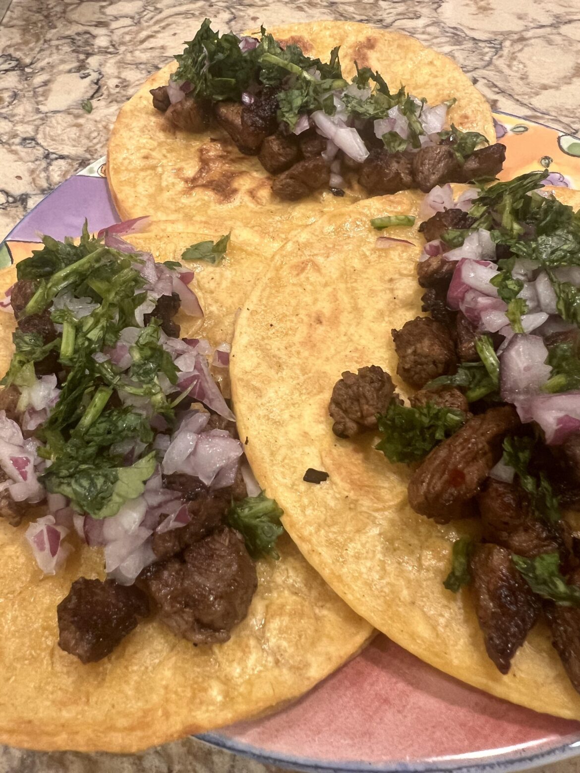 Tacos I made my wife for dinner.
