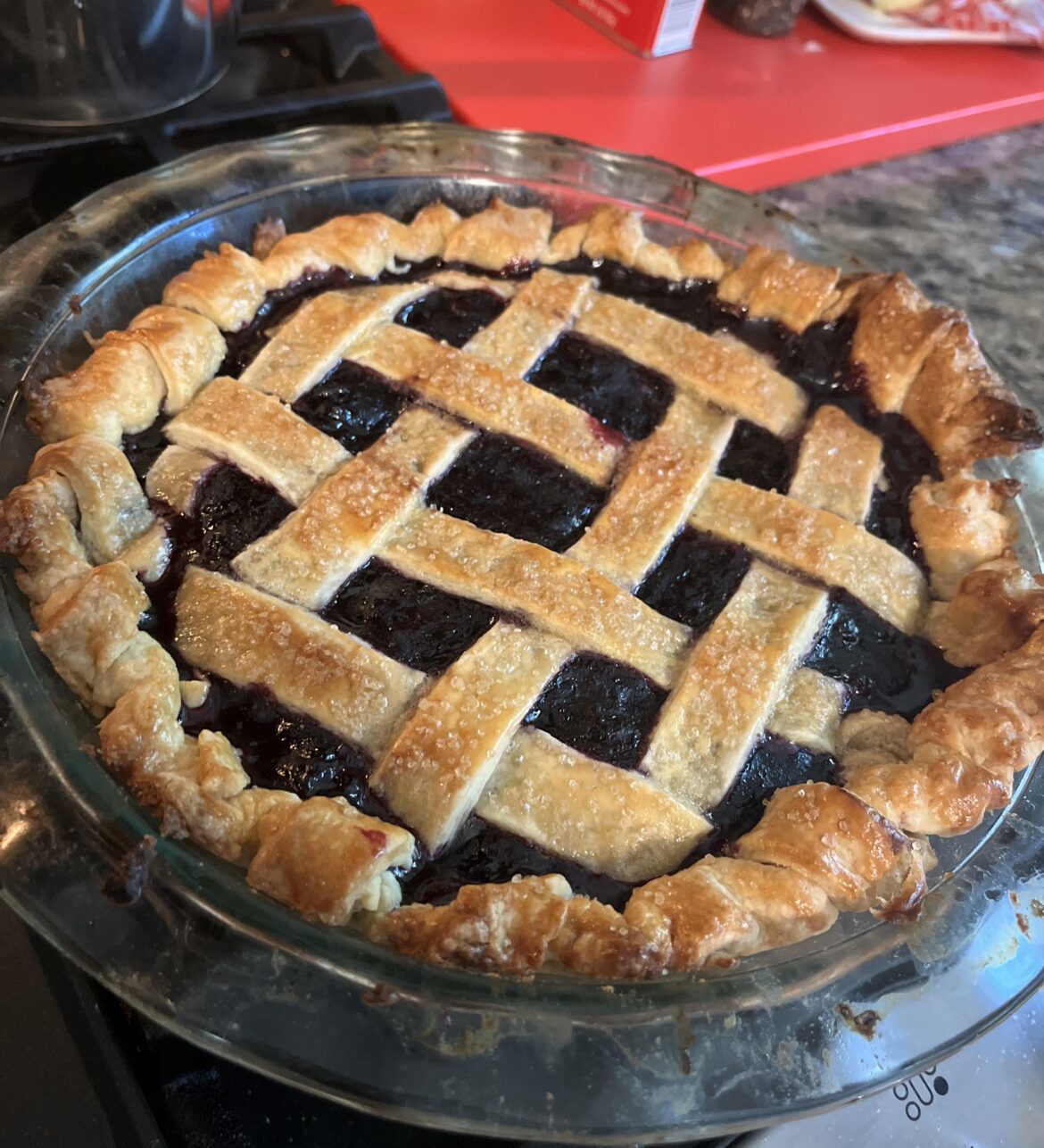 Blueberry pie!