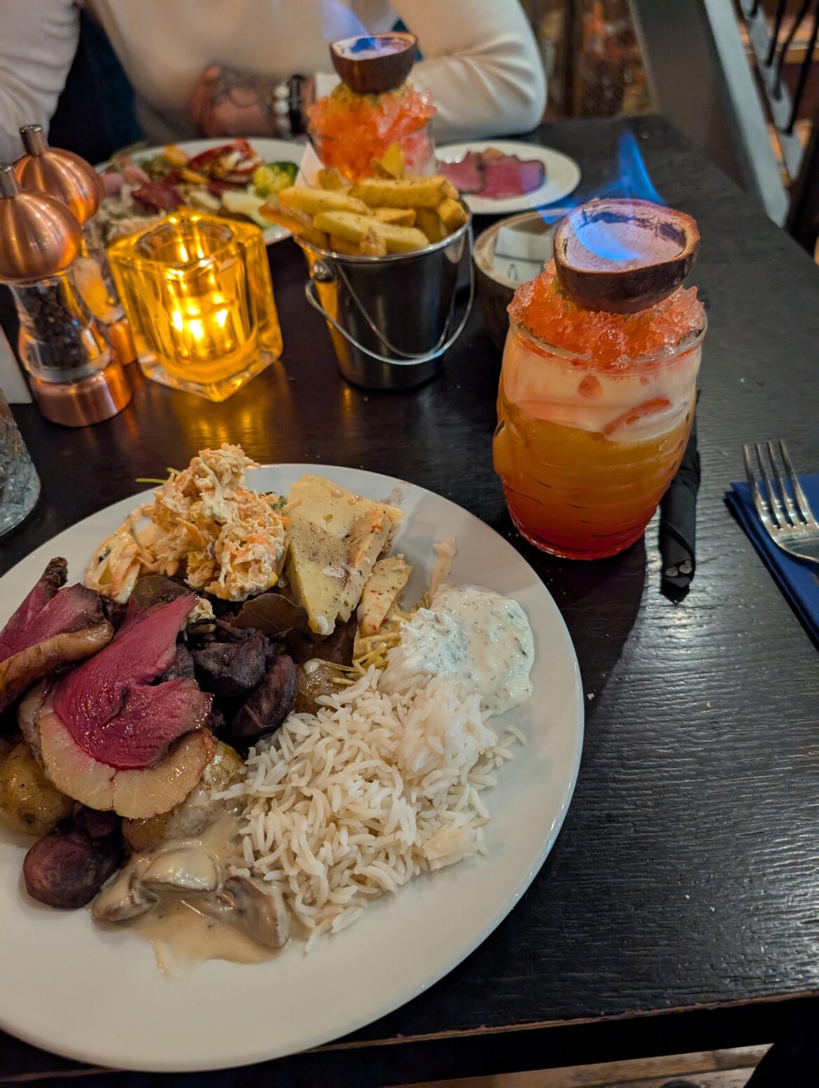 Rio Durham all can eat steak date night wish me luck... First plate