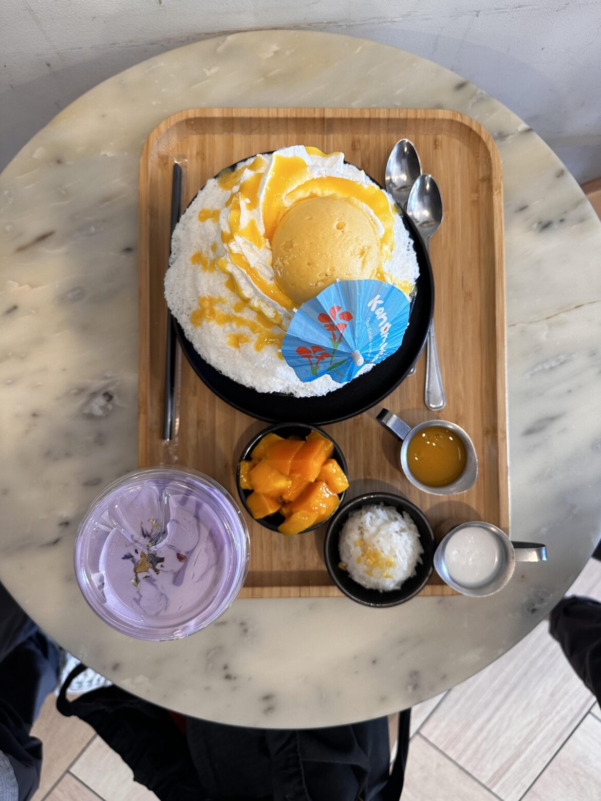 Mango Sticky Rice Shaved Ice @ Kanomwaan!