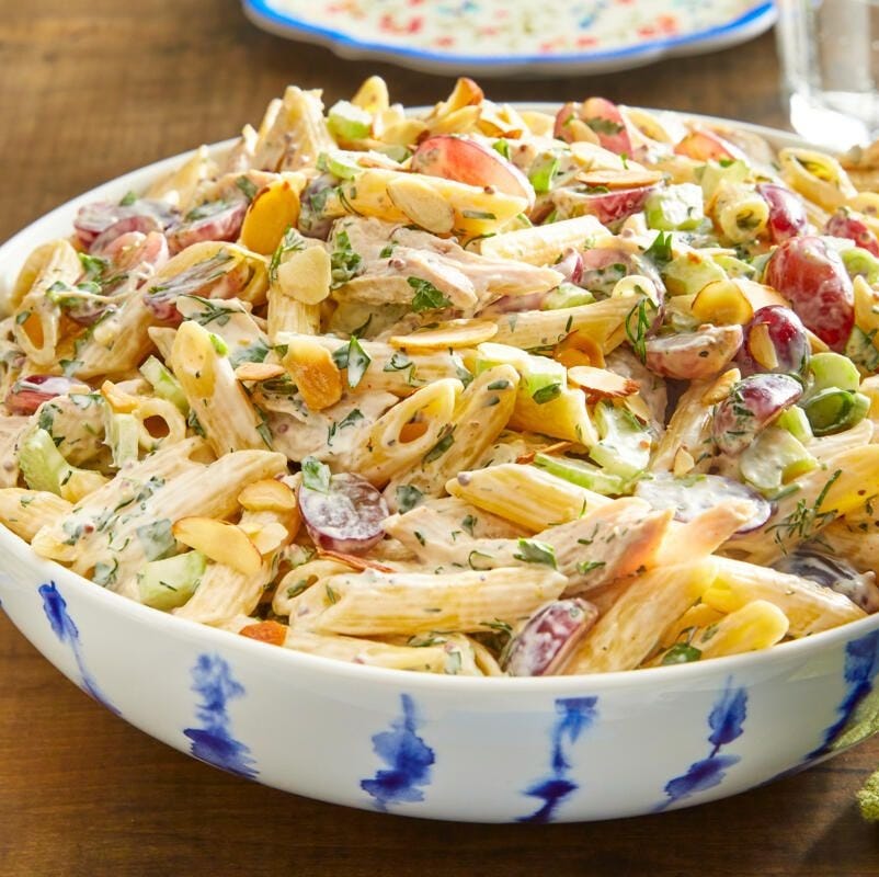 healthy chicken pasta salad