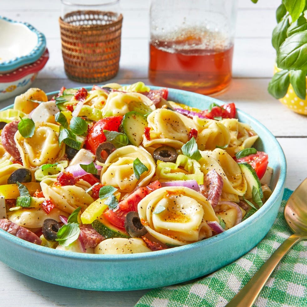 healthy tortellini pasta salad