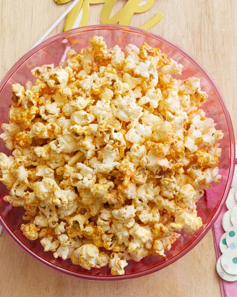 healthy snacks for kids sriracha popcorn