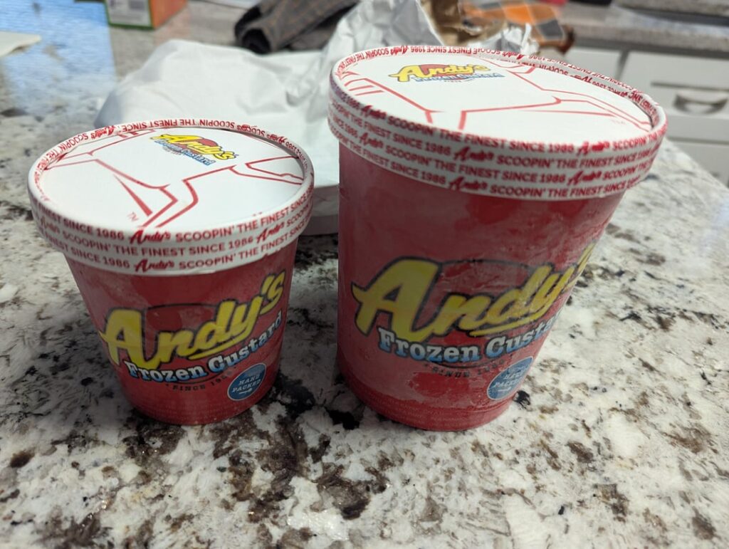Free Custard at Andy's