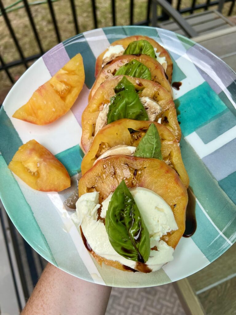 Pineapple tomato caprese