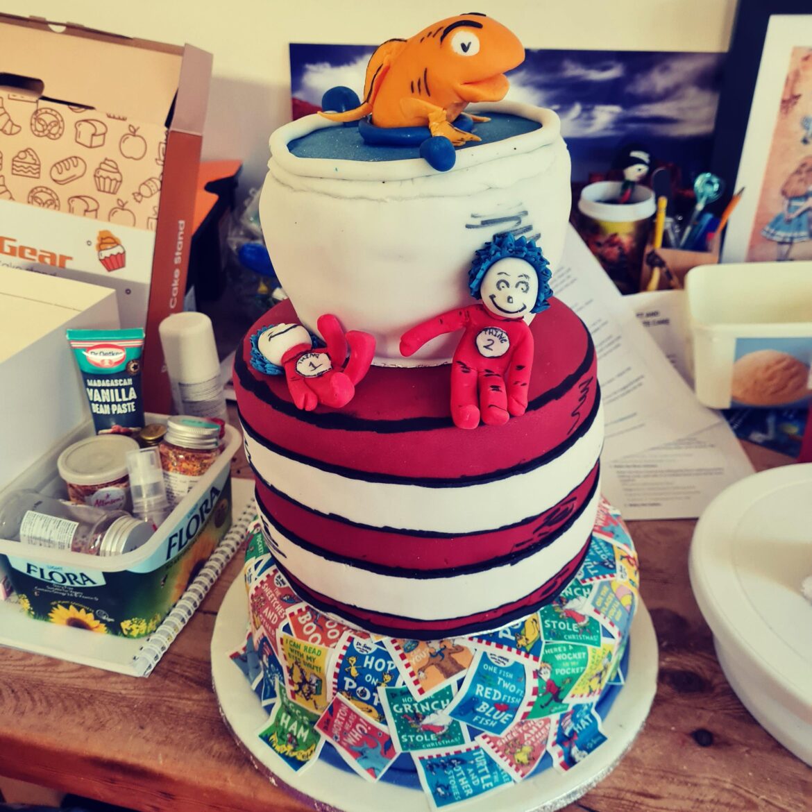 Cat in the hat theme for my sons birthday