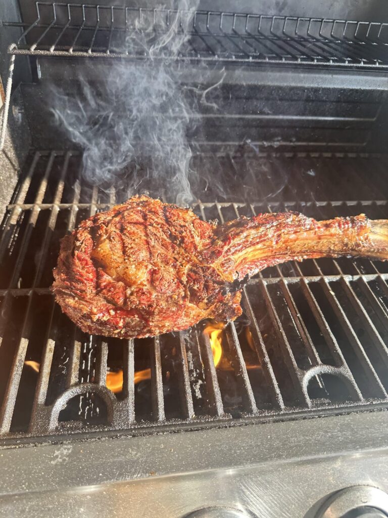 First time making a tomahawk steak at home