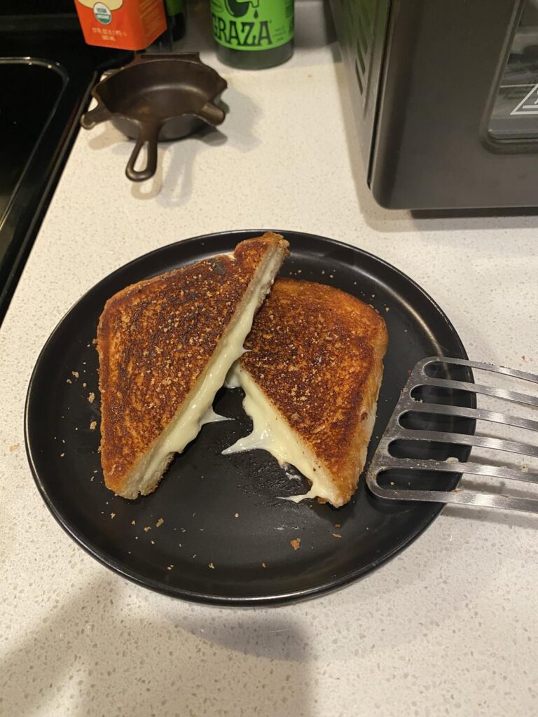 Grilled cheese for my wife last night, she likes them almost charred. I would have stopped after the last picture if it was mine. Opinions?