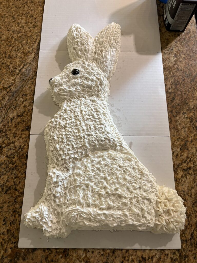 Made a rabbit cake for my baby’s 1st Birthday