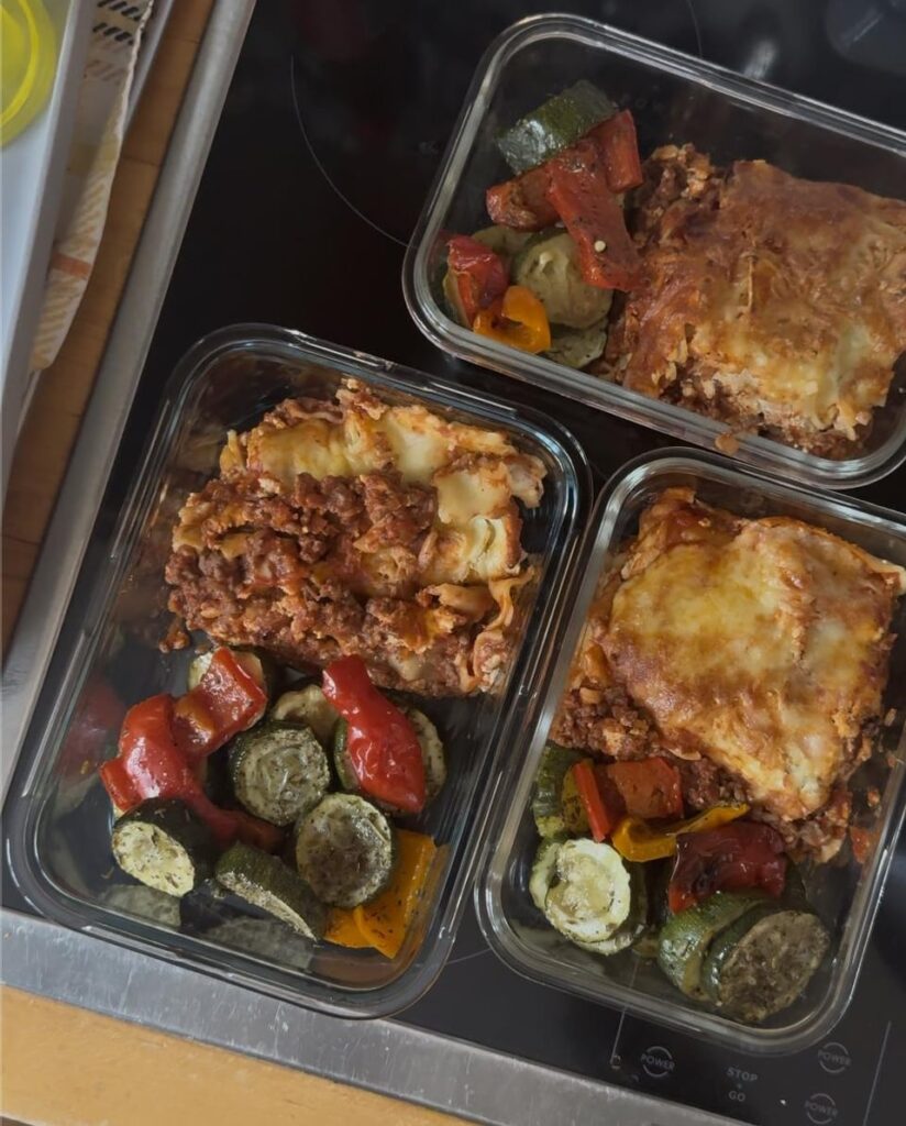 Easy High Protein Lasagna (53g Protein, 528 Calorie, 8 Portions)