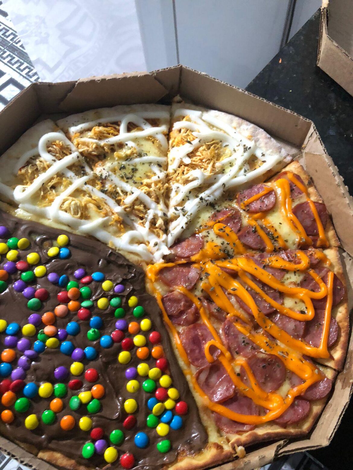 My friend ordered pizza today, what do you think?