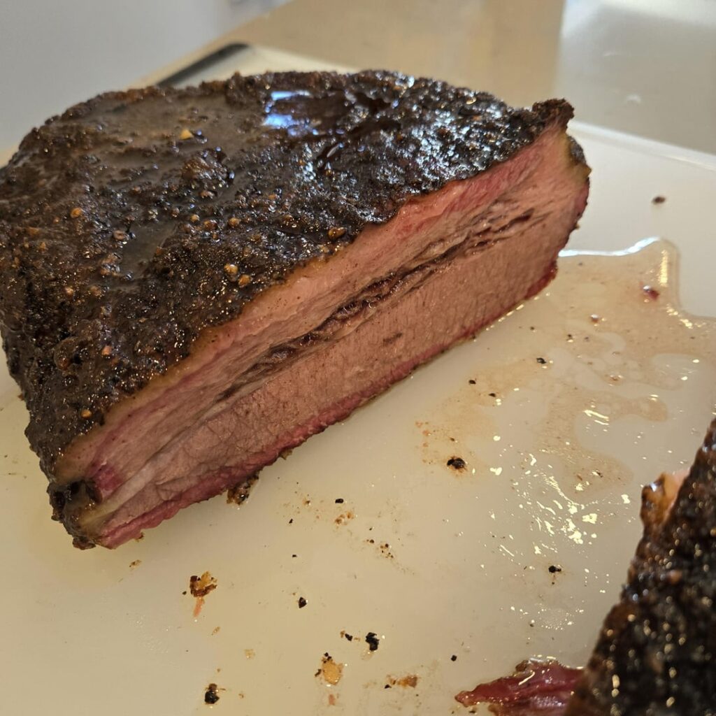 Just joined, here’s some pellet grill brisket Just joined, here's some pellet grill brisket