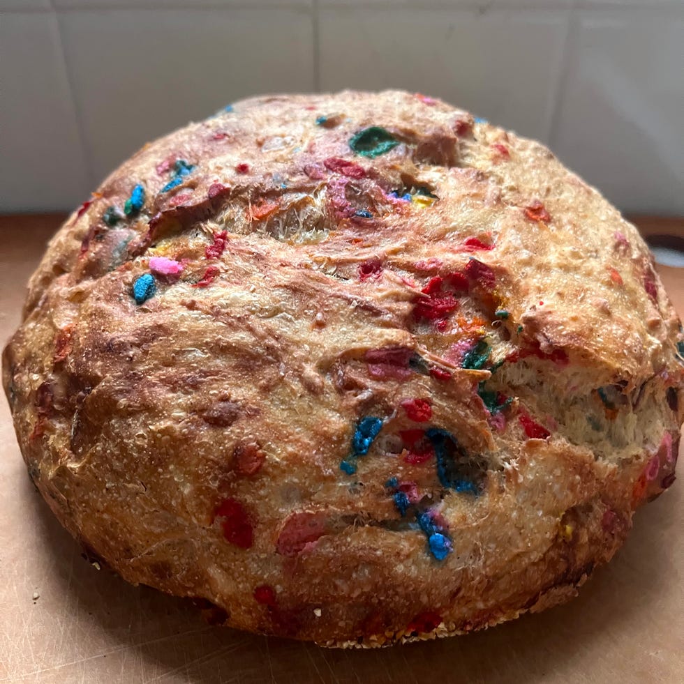 sourdough bread loaf with sprinkles