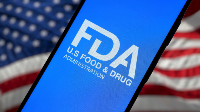 FDA mobile app on a smartphone