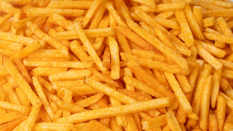 Large pile of fast food French fries