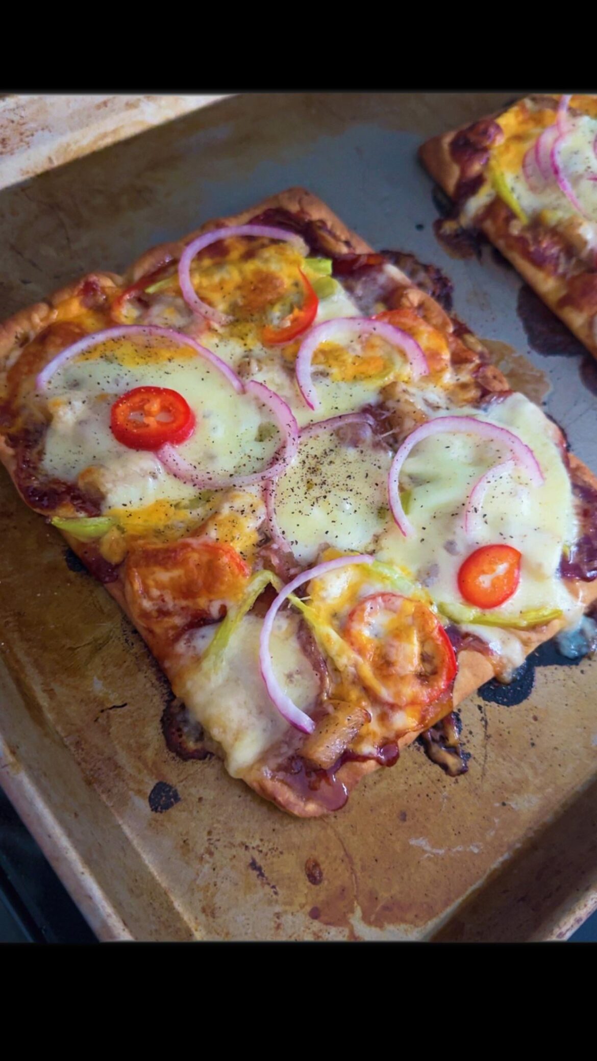 Bbq pineapple flatbreads