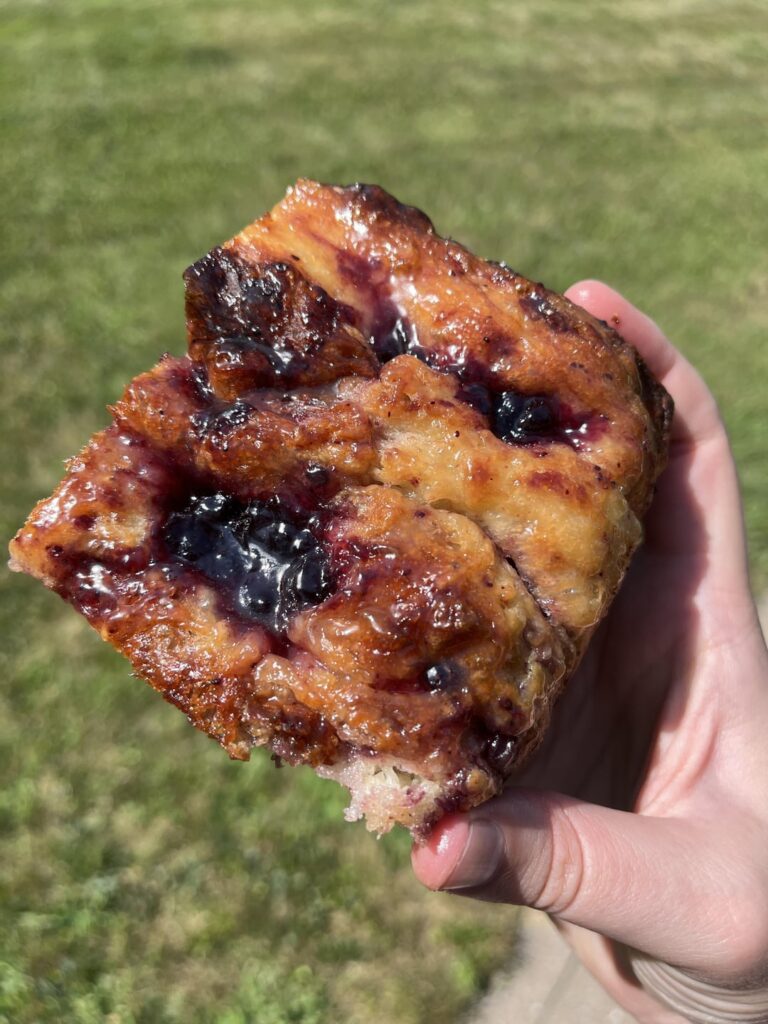 [homemade] Blueberry + Lemon Focaccia Bread