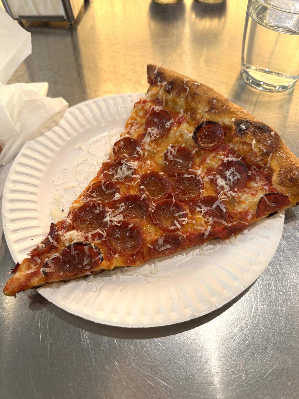 Pepperoni slice at Stretch Pizza