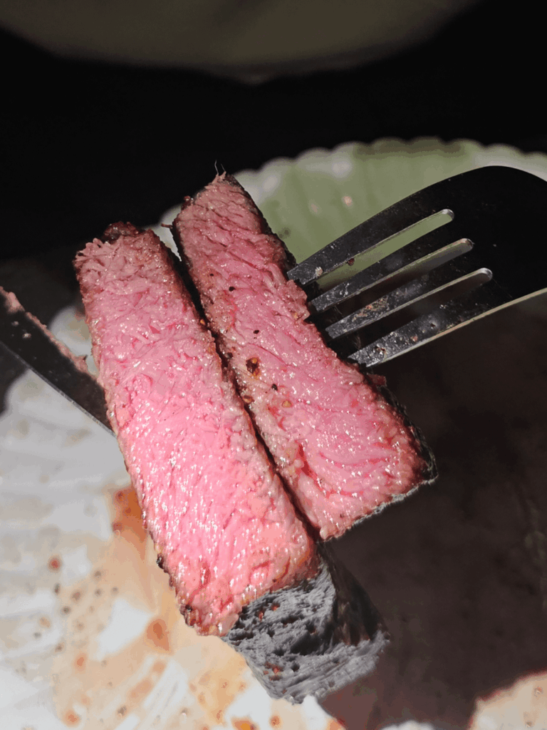 Cooked in camping with no thermometer. Good enough?