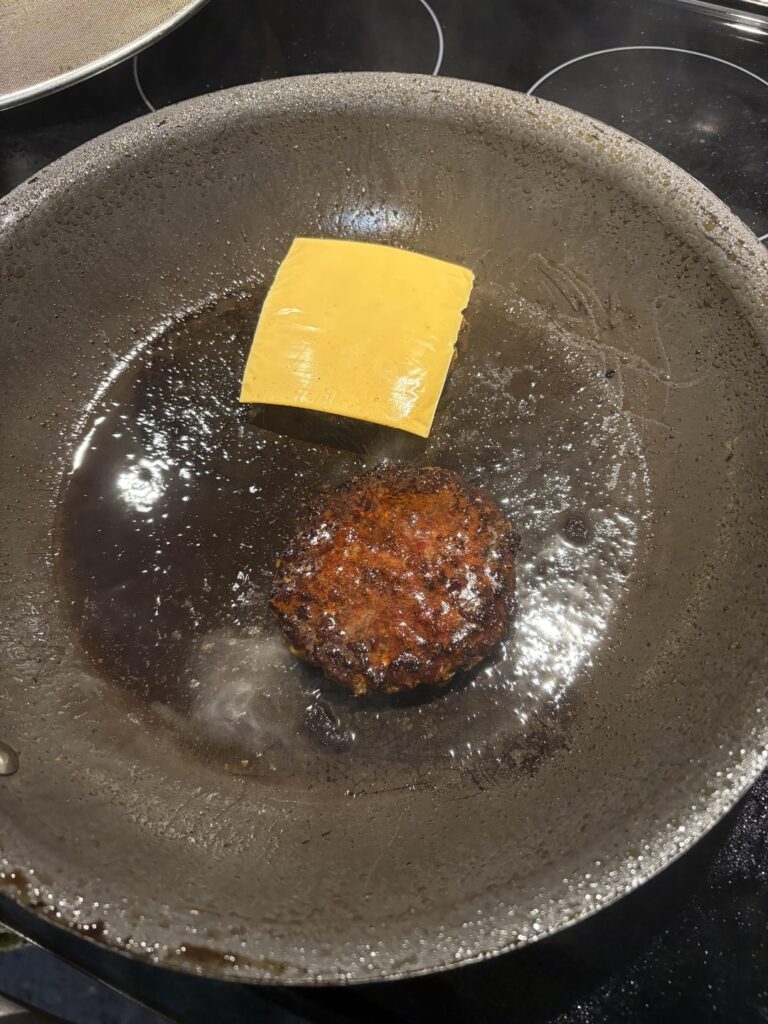 My first attempt at making burgers in a pan. First time making burgers period, actually My first attempt at making burgers in a pan. First time making burgers period, actually