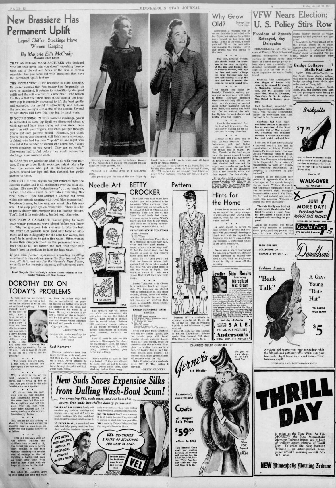 August 29, 1941: Javanese Style Tomatoes & Baked Tomatoes with Cheese