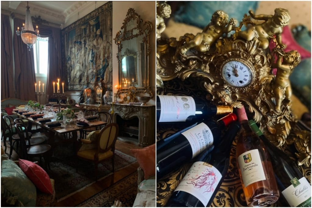 anton venoir's apartment 26 antique french furniture and wine bottles