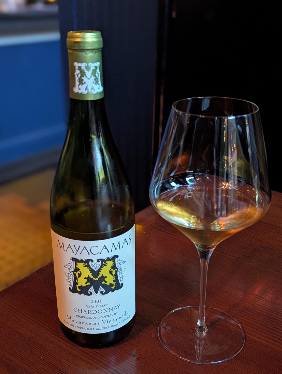 Mayacamas Chardonnay, Napa Valley, 2001