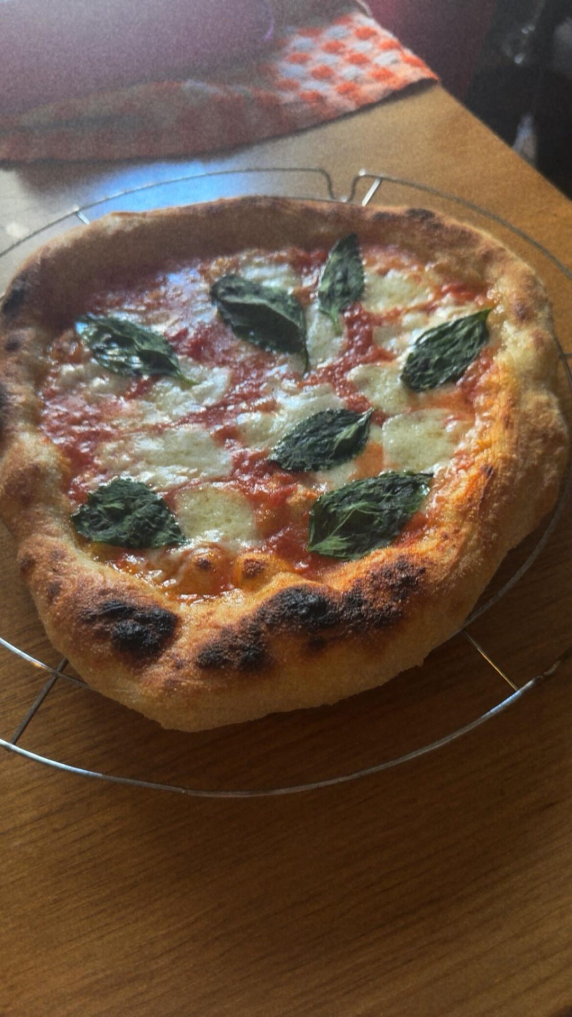 neapolitan pizza cooked on ariete oven 919, (experimenting with caputo nuvola)